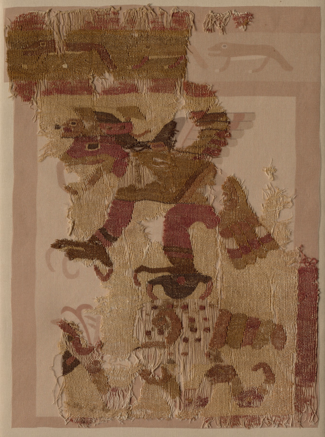 Textile Fragment — Peru, Moche, north coast, c. 50–650 CE (Cleveland Museum of Art, CC0; Platzhalterwerk)