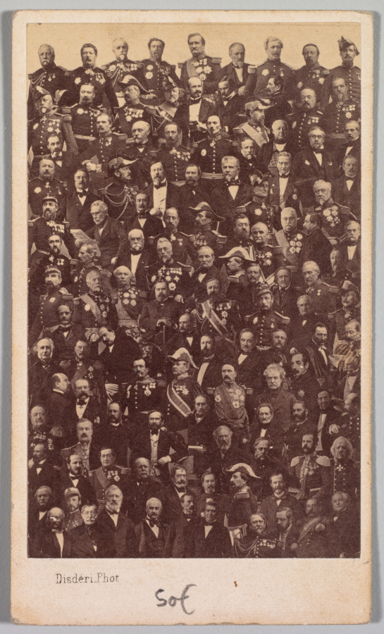 Untitled (French Military Heroes and Political Leaders) — André Adolphe-Eugène Disdéri (French, 1819–1889), mid-1860s (Cleveland Museum of Art, CC0; Platzhalterwerk)